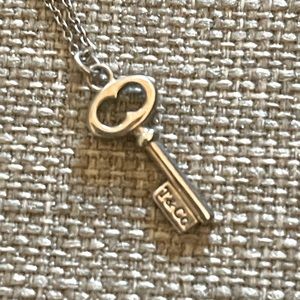 Authentic Tiffany & Co. 2016-2017 Sterling Silver Key Pendant - Hard to Find!